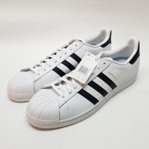 Adidas Superstar Originals Sz 19 White Black Sneakers 2014 3 Stripes C77124 Shoe